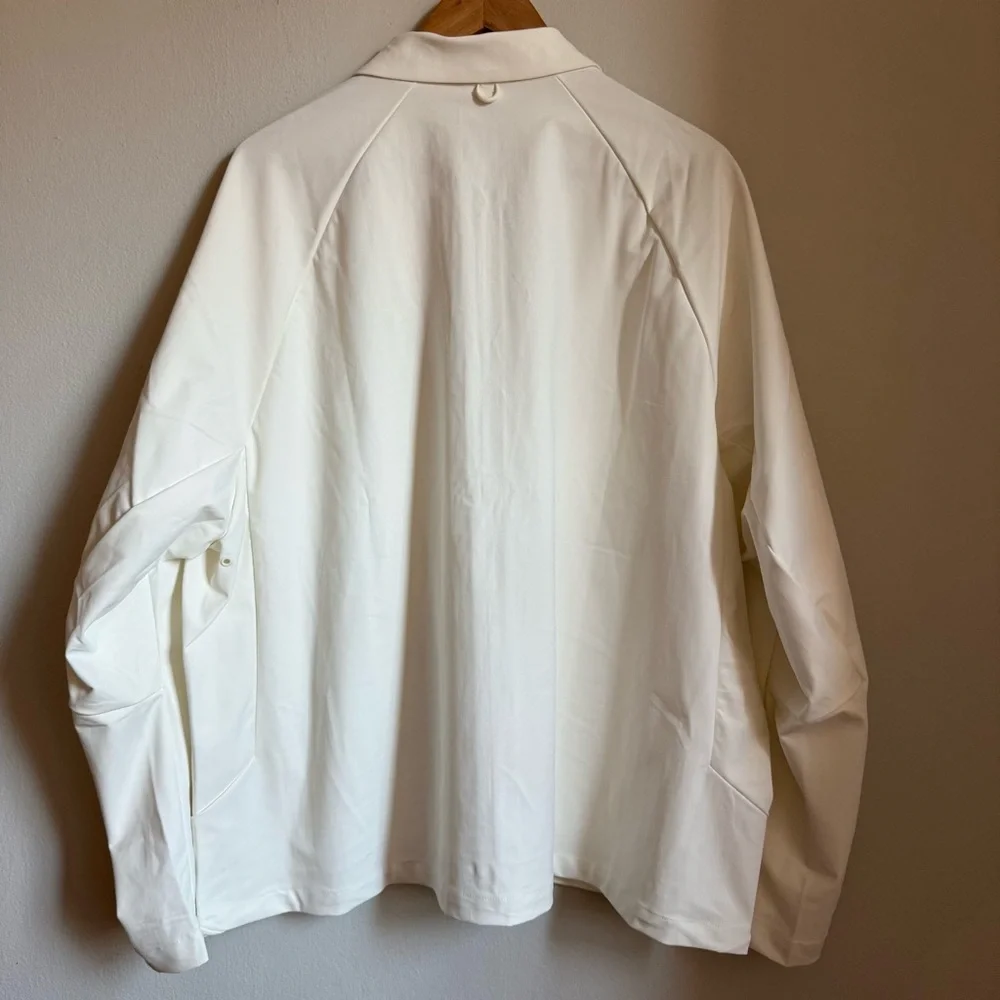 NWT Nike Jacket Size XL Zip-Up 24.7 PerfectStretch Men's Dri-FIT UV Sail Bone